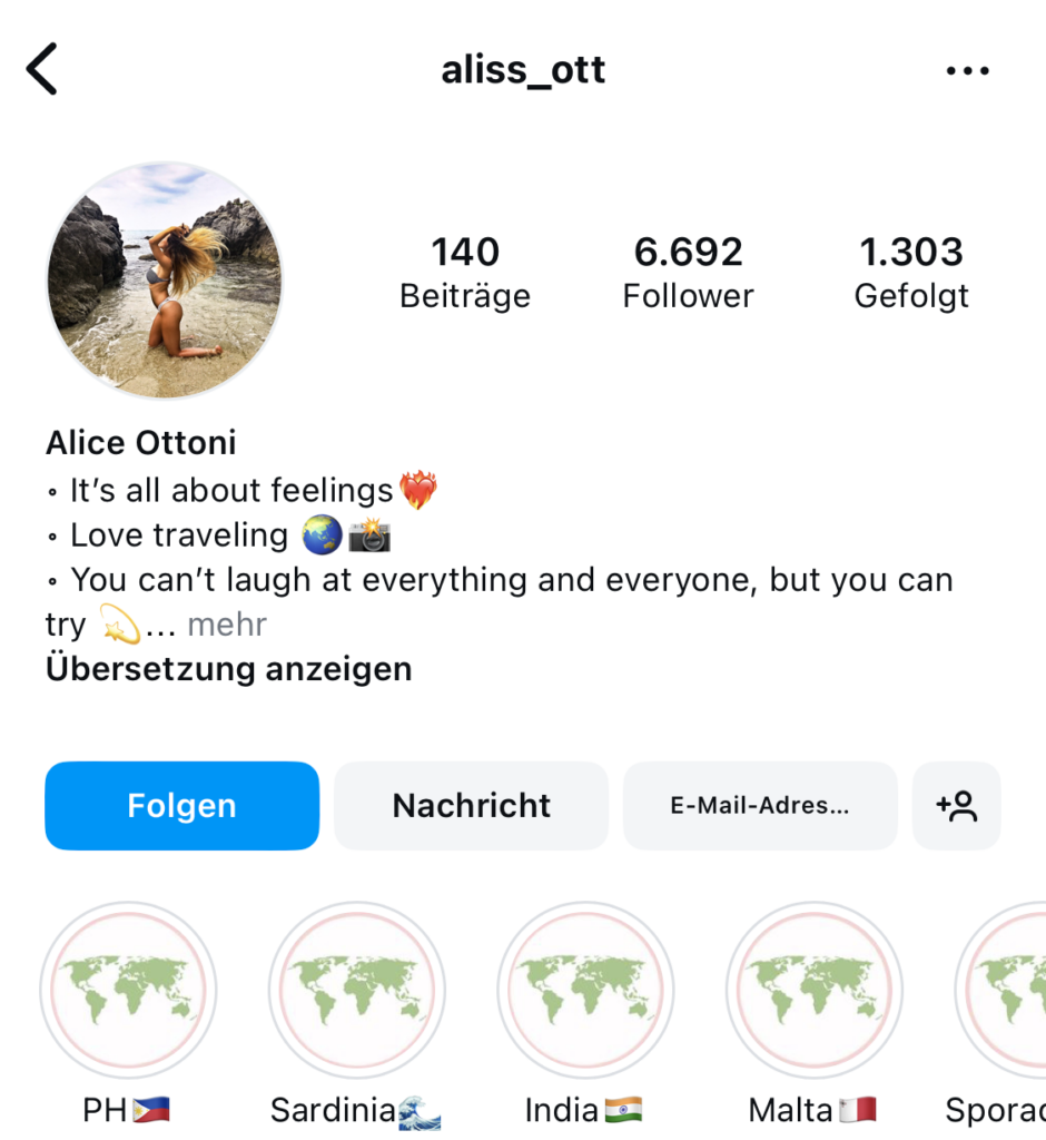 Lustiger Instagram Bio Spruch Vorlage
